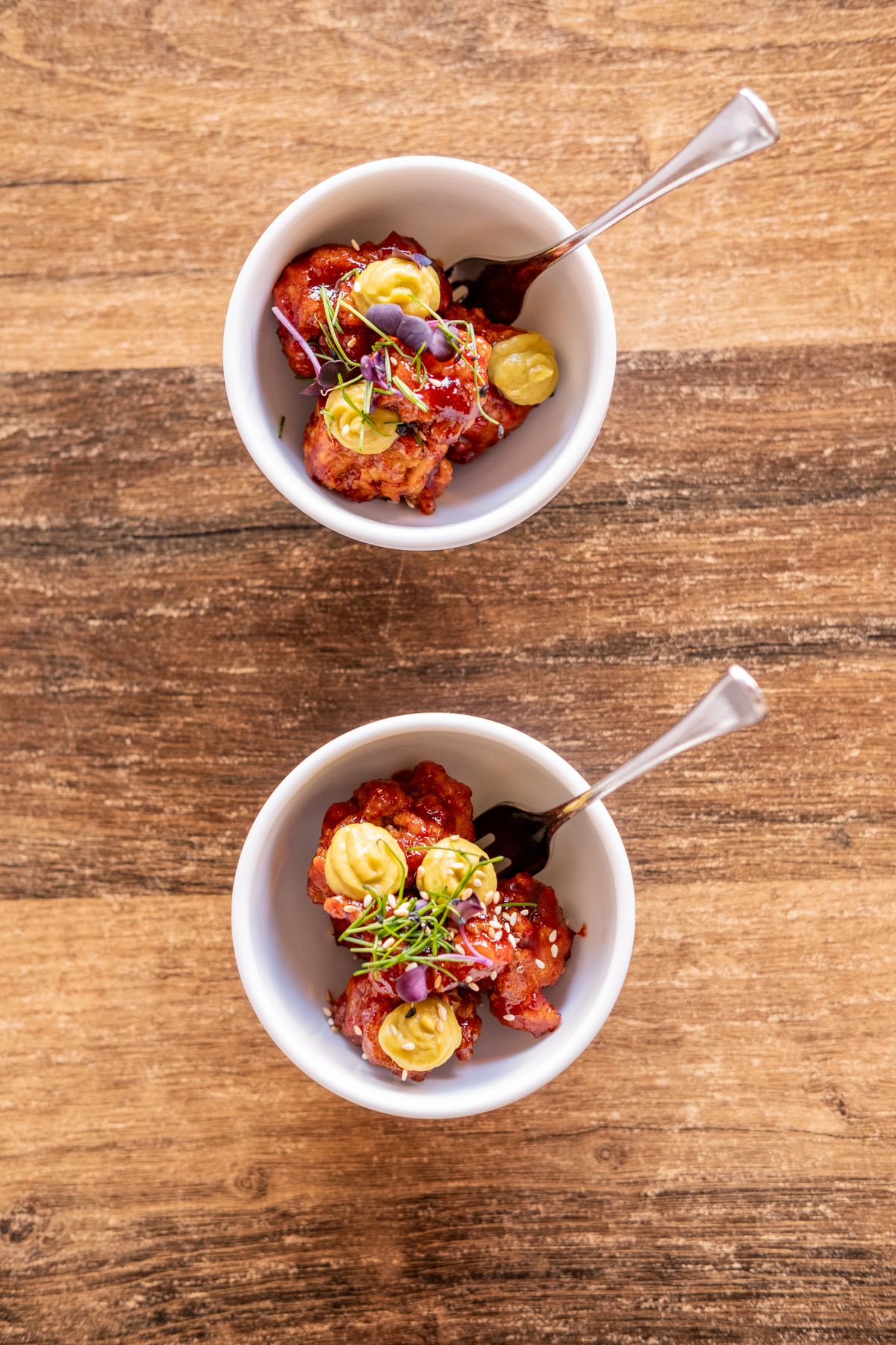 Bowl food seen from above